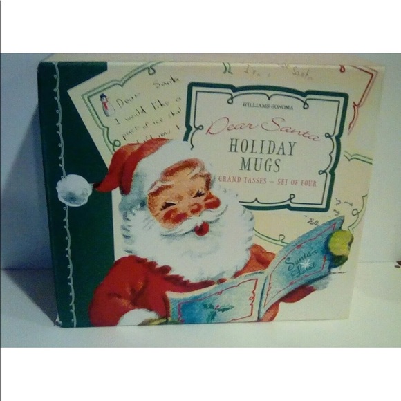 Williams Sonoma Other - Williams-Sonoma Dear Santa Holiday Mugs-Set Of Four NIB